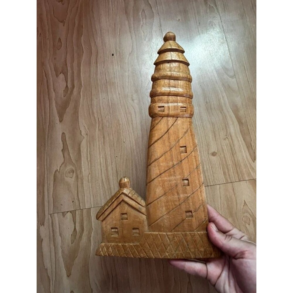 Boho beach lighthouse wooden decor